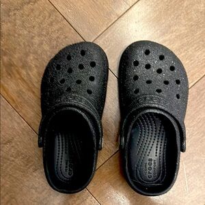 CROCS Kids Black Slippers